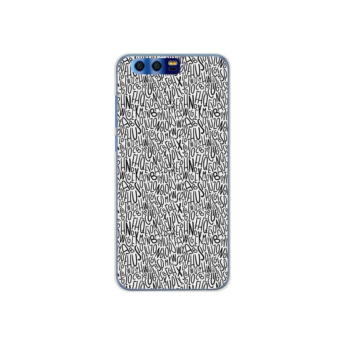 Funda Gel Tpu para Huawei Honor 9 Diseño Letras Dibujos