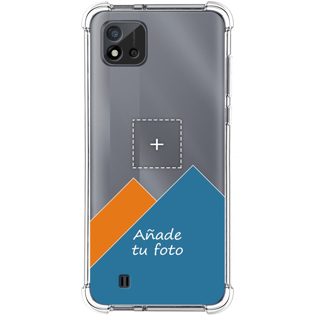 Personaliza tu Funda Silicona AntiGolpes Transparente con tu Fotografía para Realme C11 2021 Dibujo Personalizada