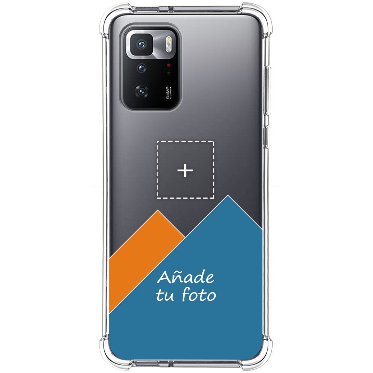 Personaliza tu Funda Silicona AntiGolpes Transparente con tu Fotografía para Xiaomi POCO X3 GT 5G Dibujo Personalizada