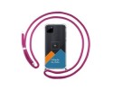 Personaliza tu Funda Colgante Transparente para Realme C21Y / C25Y con Cordon Rosa Fucsia Dibujo Personalizada