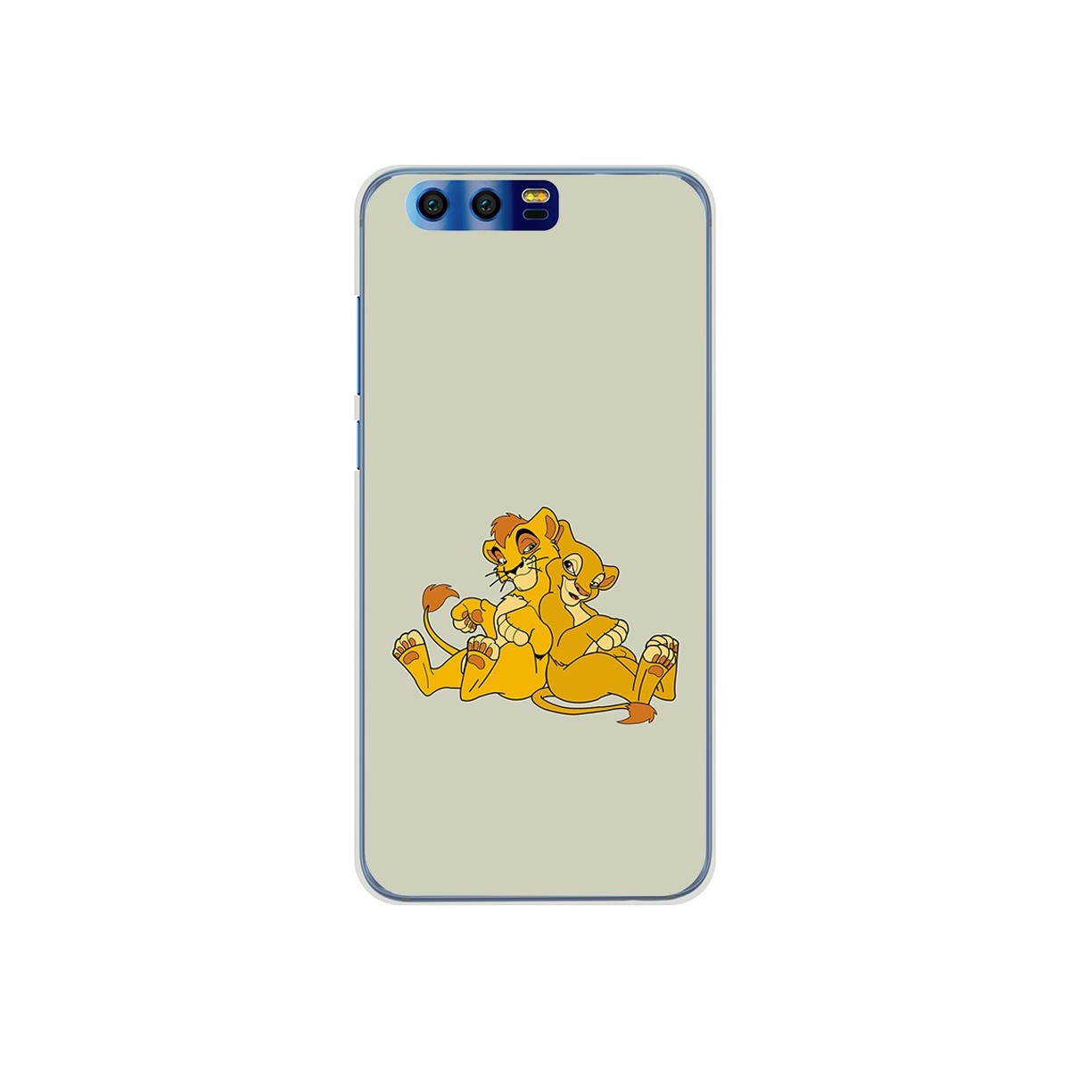 Funda Gel Tpu para Huawei Honor 9 Diseño Leones Dibujos