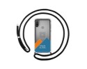 Personaliza tu Funda Colgante Transparente para Motorola Moto E20 con Cordon Negro Dibujo Personalizada