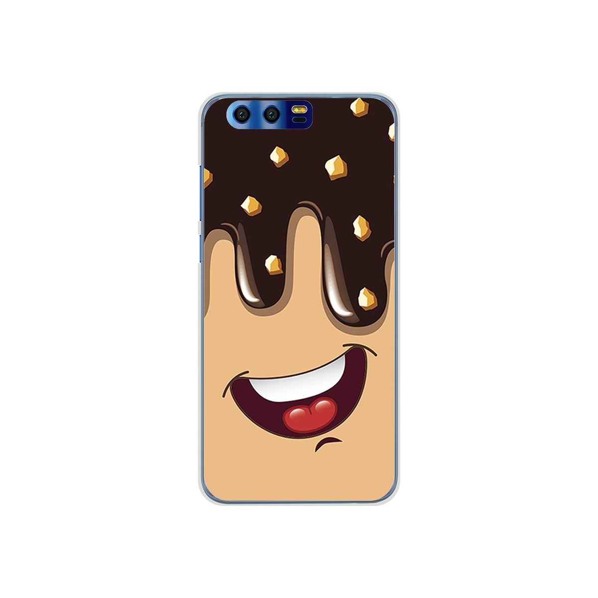 Funda Gel Tpu para Huawei Honor 9 Diseño Helado Chocolate Dibujos