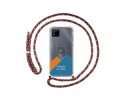 Personaliza tu Funda Colgante Transparente para Realme C11 2021 con Cordon Rosa / Dorado Dibujo Personalizada