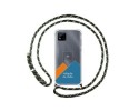 Personaliza tu Funda Colgante Transparente para Realme C11 2021 con Cordon Verde / Dorado Dibujo Personalizada
