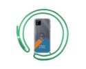 Personaliza tu Funda Colgante Transparente para Realme C11 2021 con Cordon Verde Agua Dibujo Personalizada