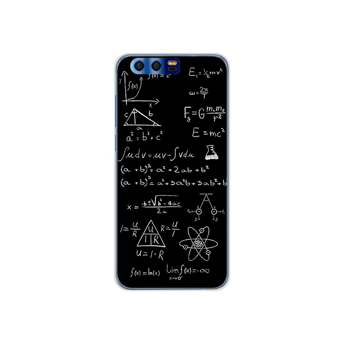 Funda Gel Tpu para Huawei Honor 9 Diseño Formulas Dibujos