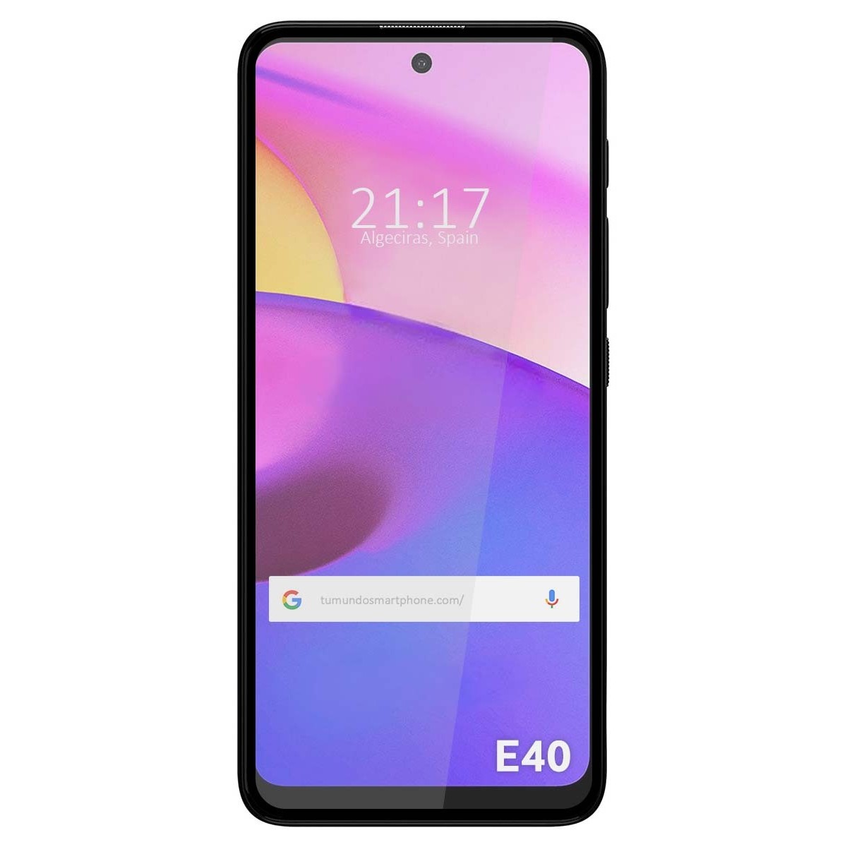 Protector Cristal Templado Completo 5D Full Glue Negro para Motorola Moto E40 Vidrio