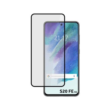 Protector Cristal Templado Completo 5D Full Glue Negro para Samsung Galaxy S21 FE 5G Vidrio