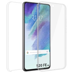 Funda Doble Transparente Pc + Tpu Full Body 360 para Samsung Galaxy S21 FE 5G