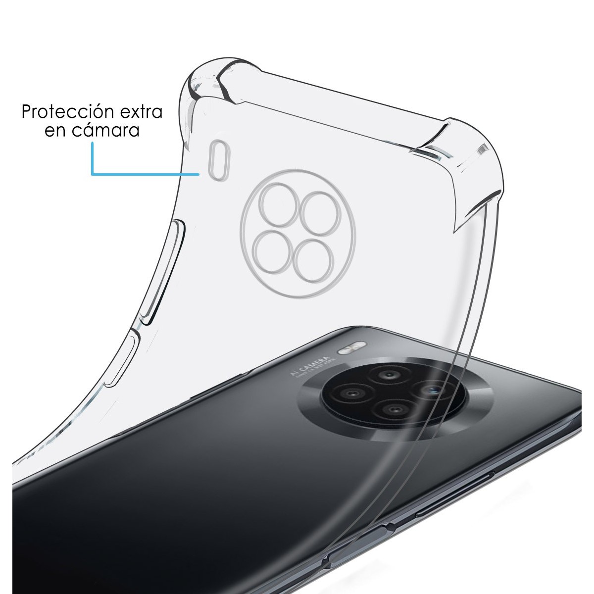 Funda Silicona Antigolpes Transparente para Huawei Honor 50 Lite 5G / Huawei Nova 8i