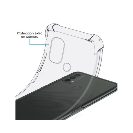 Funda Silicona Antigolpes Transparente para Motorola Moto E40