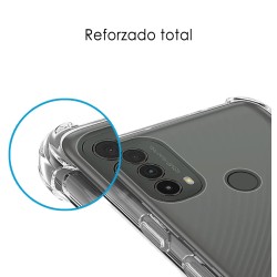 Funda Silicona Antigolpes Transparente para Motorola Moto E40