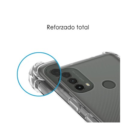 Funda Silicona Antigolpes Transparente para Motorola Moto E40