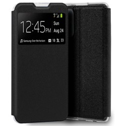 Funda Libro Soporte con Ventana para Samsung Galaxy S21 FE 5G color Negra