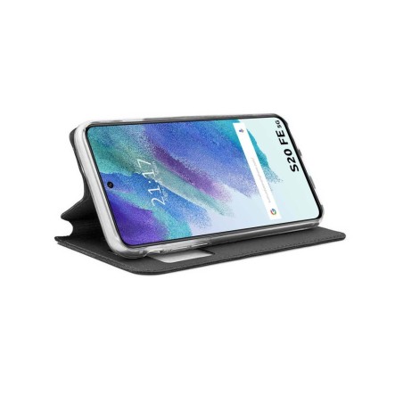 Funda Libro Soporte con Ventana para Samsung Galaxy S21 FE 5G color Negra