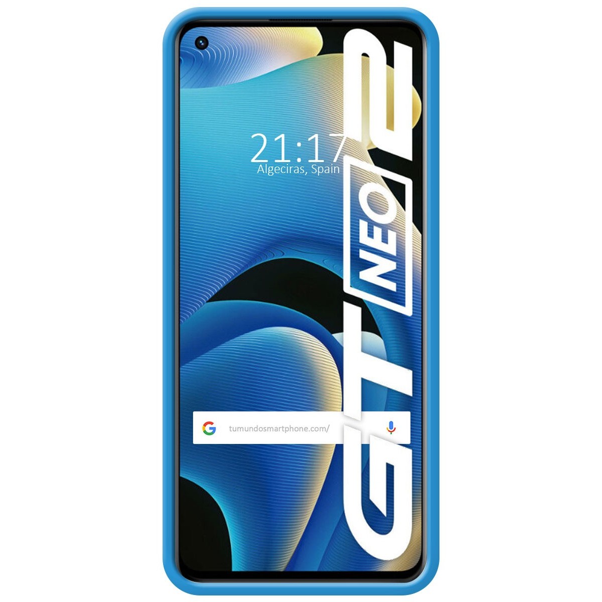 Funda Silicona Líquida Ultra Suave para Realme GT NEO 2 5G color Azul