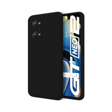 Funda Silicona Líquida Ultra Suave para Realme GT NEO 2 5G color Negra