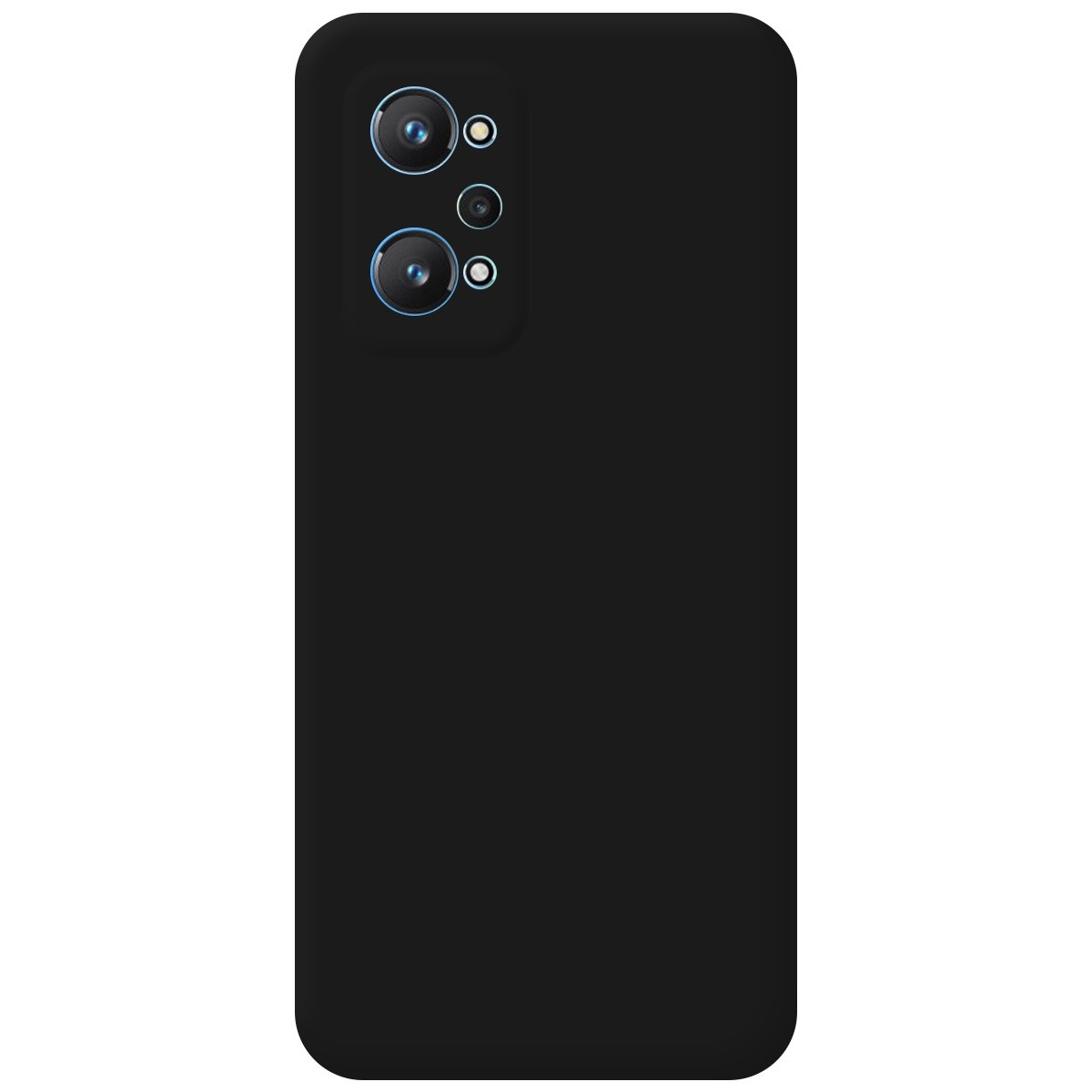 Funda Silicona Líquida Ultra Suave para Realme GT NEO 2 5G color Negra