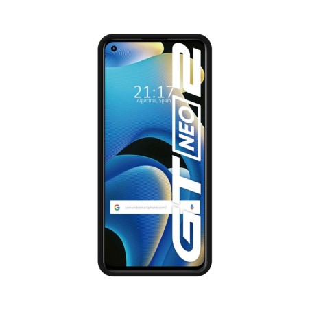 Funda Silicona Líquida Ultra Suave para Realme GT NEO 2 5G color Negra