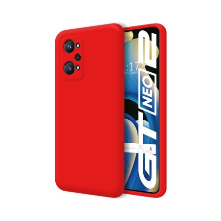 Funda Silicona Líquida Ultra Suave para Realme GT NEO 2 5G color Roja