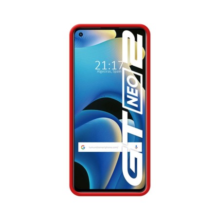 Funda Silicona Líquida Ultra Suave para Realme GT NEO 2 5G color Roja