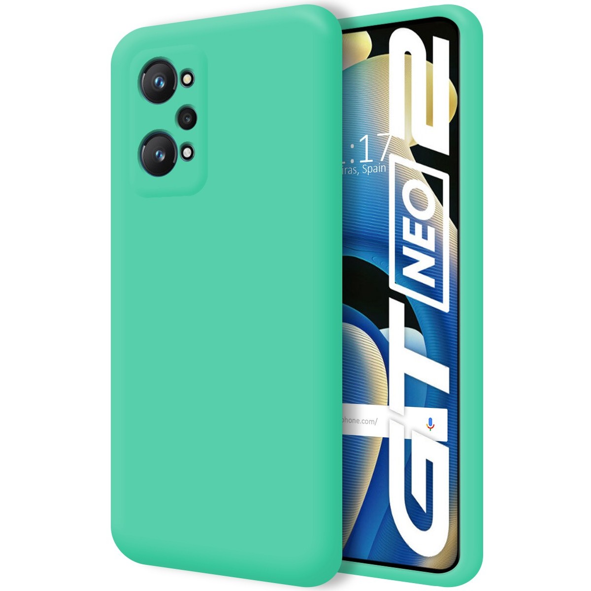 Funda Silicona Líquida Ultra Suave para Realme GT NEO 2 5G color Verde