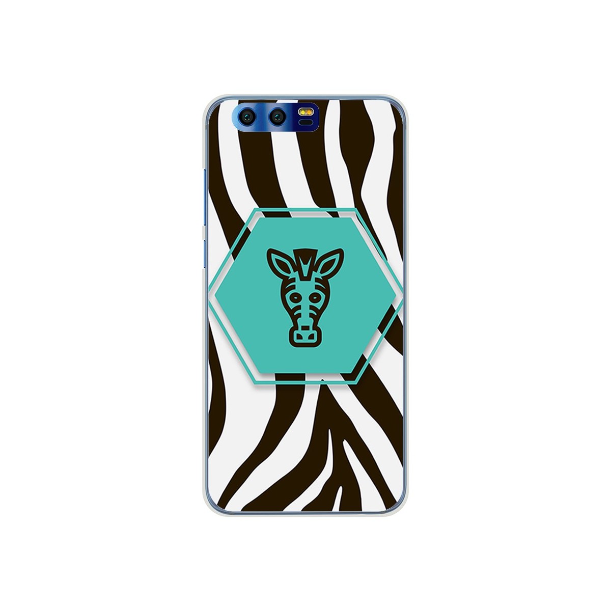 Funda Gel Tpu para Huawei Honor 9 Diseño Cebra Dibujos