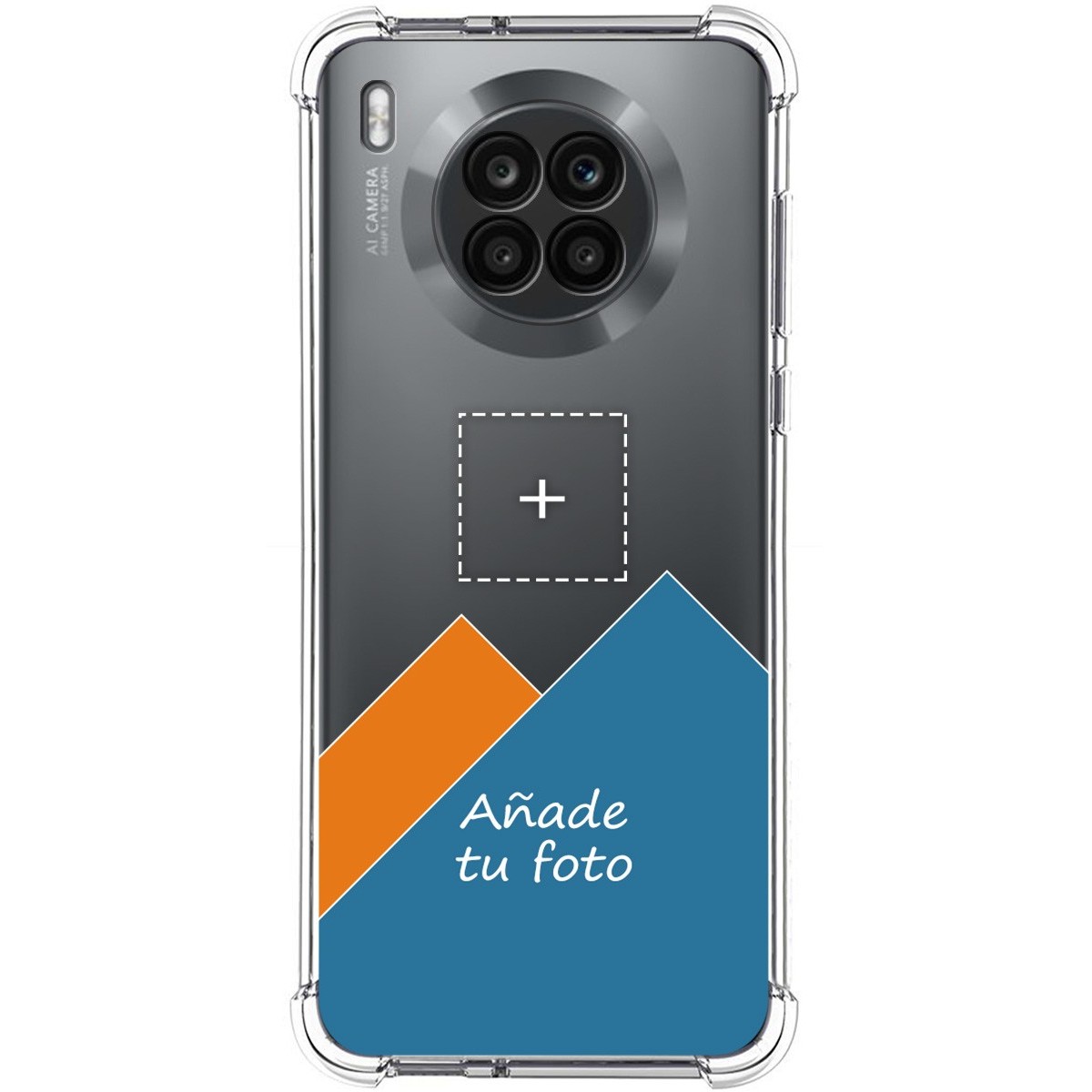 Personaliza tu Funda Silicona AntiGolpes Transparente con tu Fotografía para Huawei Honor 50 Lite 5G / Nova 8i Dibujo