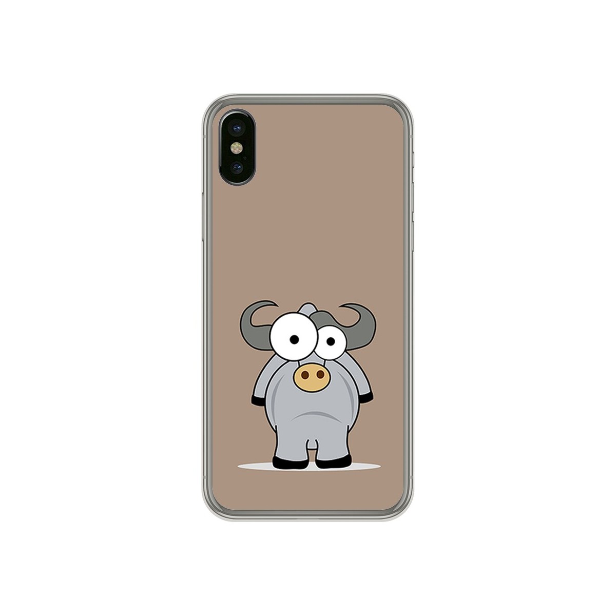 Funda Gel Tpu para Iphone X / XS Diseño Toro Dibujos