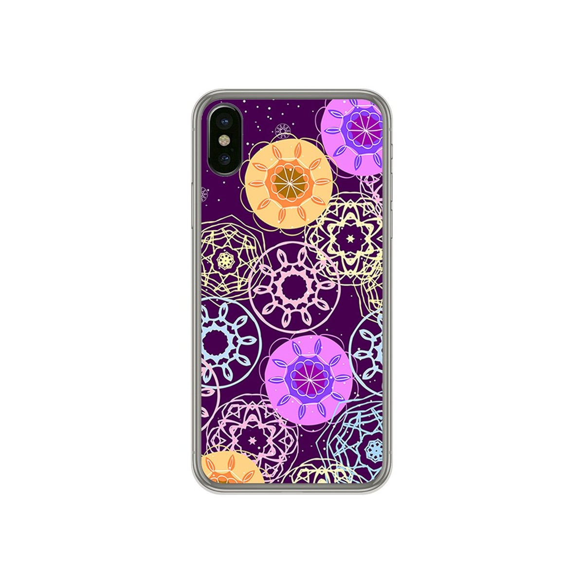 Funda Gel Tpu para Iphone X / XS Diseño Radial Dibujos