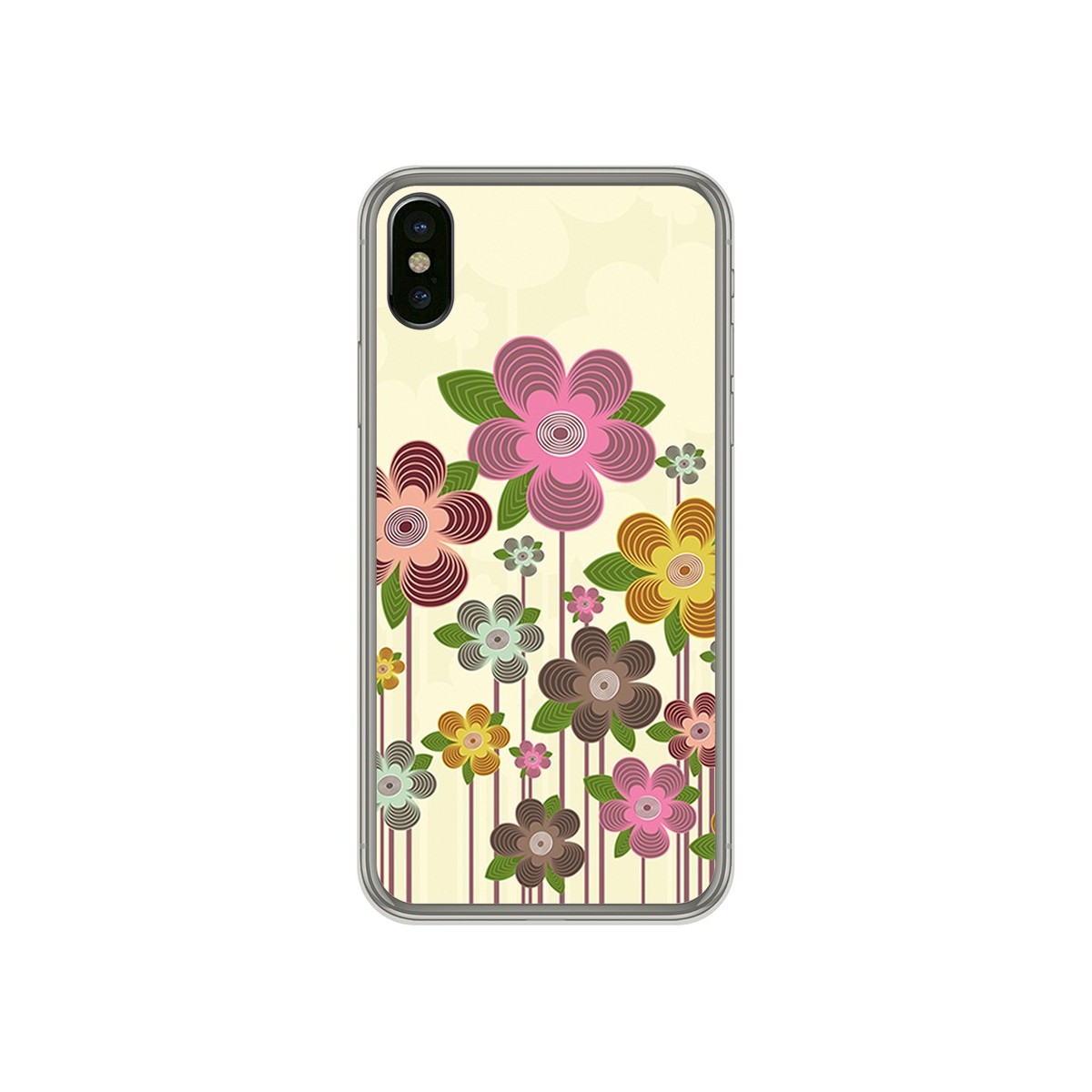 Funda Gel Tpu para Iphone X / XS Diseño Primavera En Flor  Dibujos