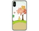 Funda Gel Tpu para Iphone X / XS Diseño Primavera Dibujos
