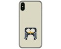 Funda Gel Tpu para Iphone X / XS Diseño Pingüino Dibujos