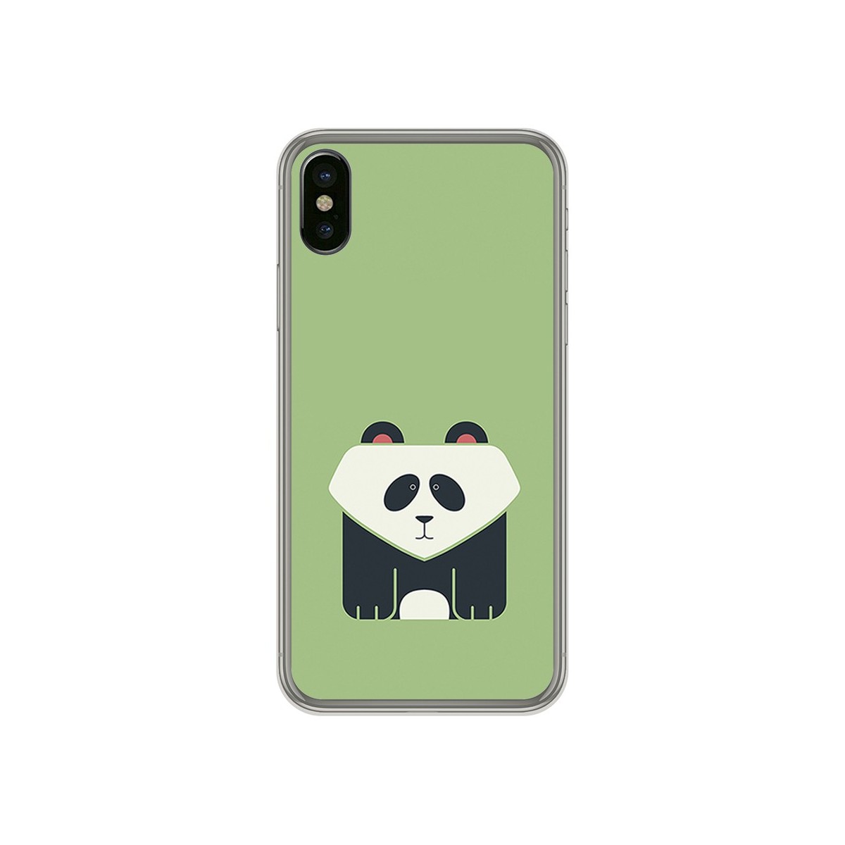 Funda Gel Tpu para Iphone X / XS Diseño Panda Dibujos