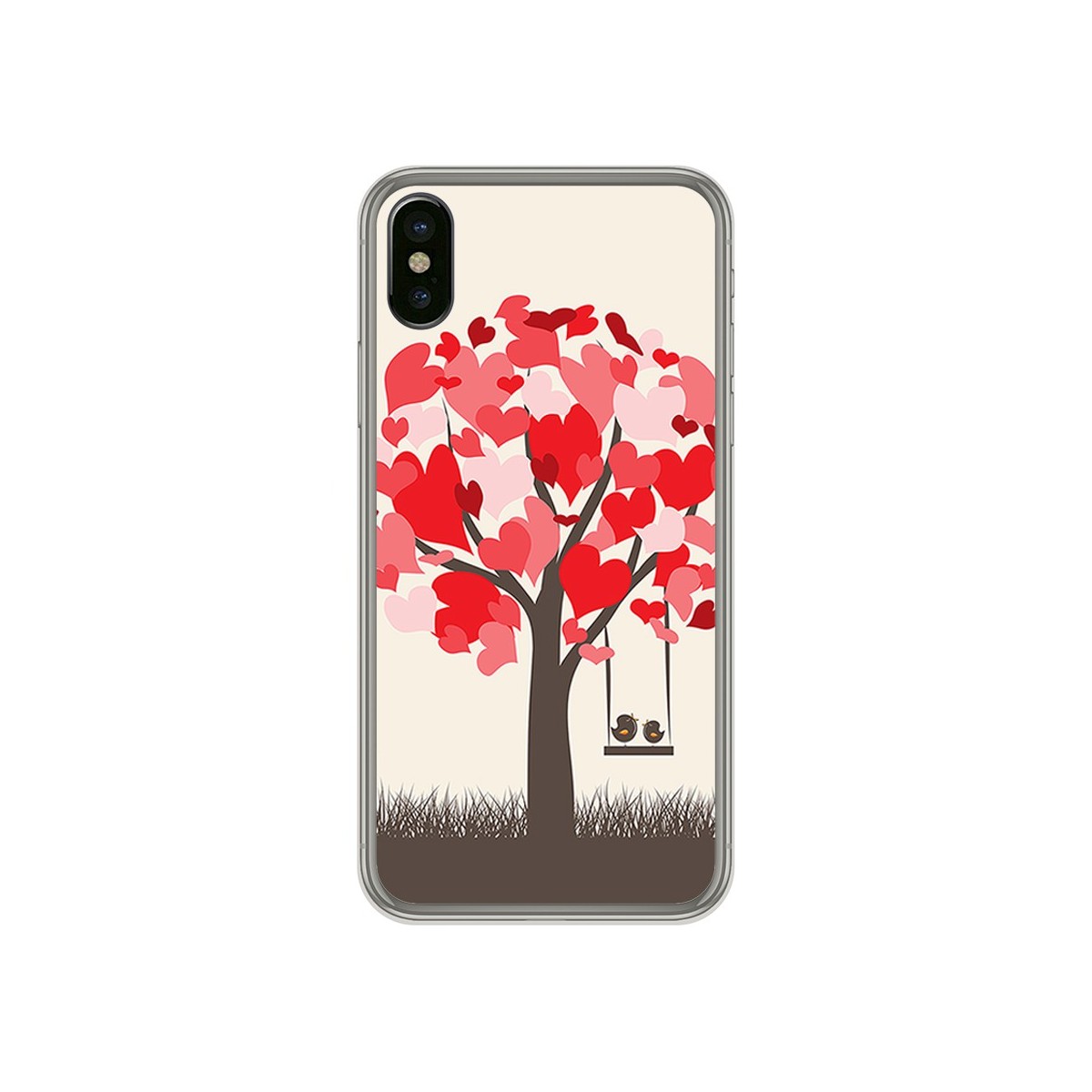 Funda Gel Tpu para Iphone X / XS Diseño Pajaritos Dibujos