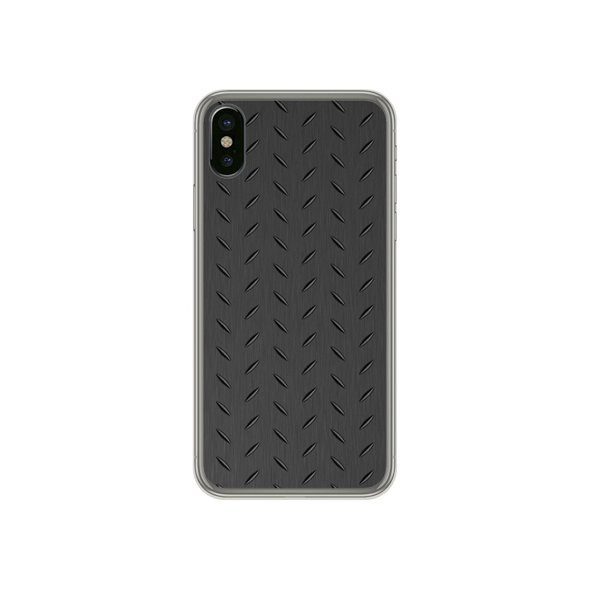 Funda Gel Tpu para Iphone X / XS Diseño Metal Dibujos
