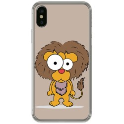 Funda Gel Tpu para Iphone X / XS Diseño Leon Dibujos