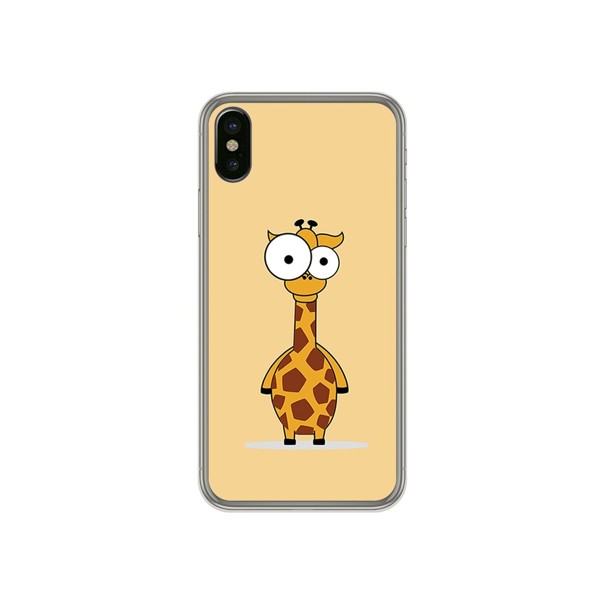 Funda Gel Tpu para Iphone X / XS Diseño Jirafa Dibujos