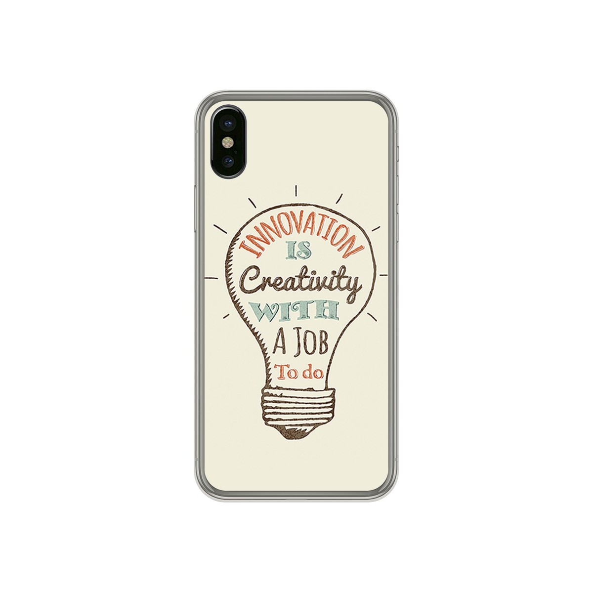 Funda Gel Tpu para Iphone X / XS Diseño Creativity Dibujos