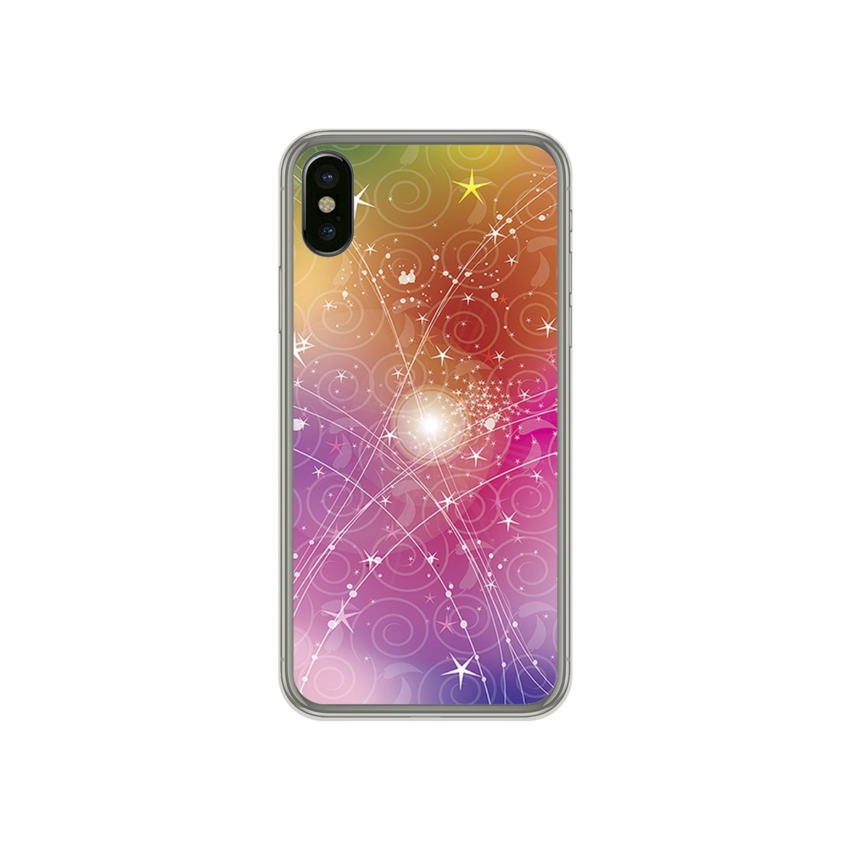 Funda Gel Tpu para Iphone X / XS Diseño Abstracto Dibujos