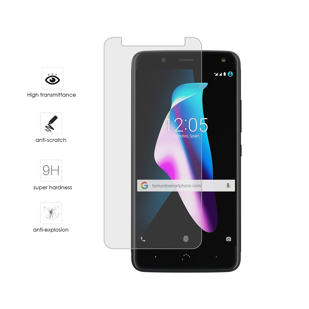 Protector Cristal Templado para Bq Aquaris V / Vs