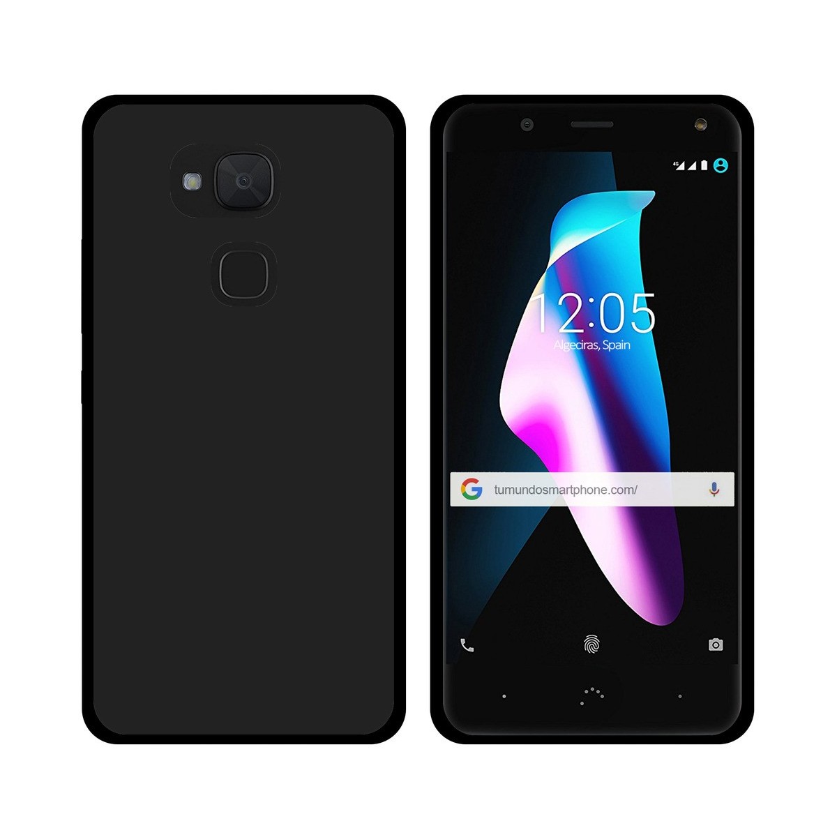 Funda Gel Tpu para Bq Aquaris V / Vs Color Negra