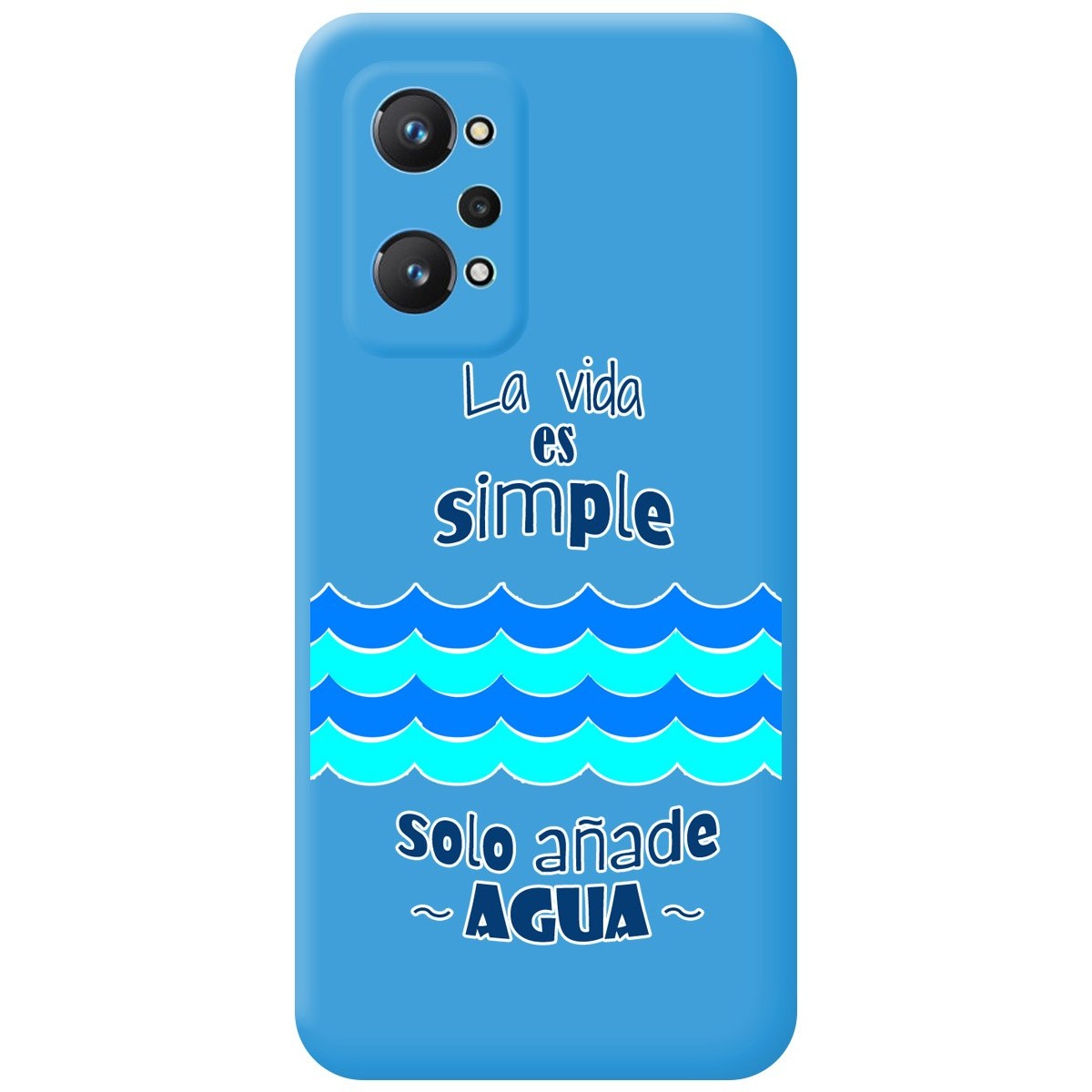 Funda Silicona Líquida Azul para Realme GT NEO 2 5G diseño Agua Dibujos