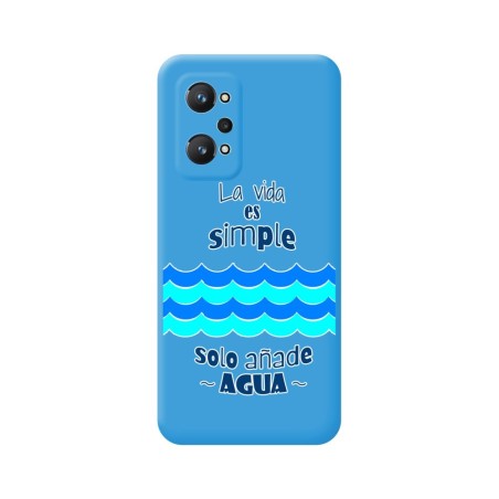 Funda Silicona Líquida Azul para Realme GT NEO 2 5G diseño Agua Dibujos