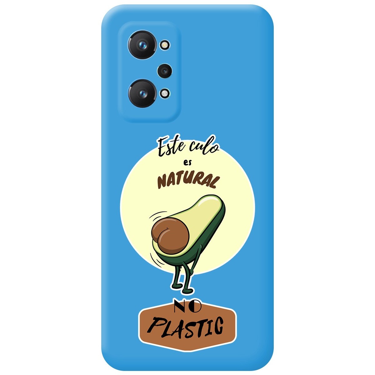 Funda Silicona Líquida Azul para Realme GT NEO 2 5G diseño Culo Natural Dibujos