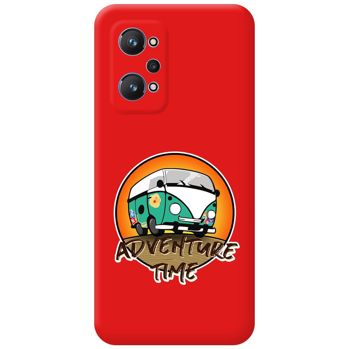 Funda Silicona Líquida Roja para Realme GT NEO 2 5G diseño Adventure Time Dibujos