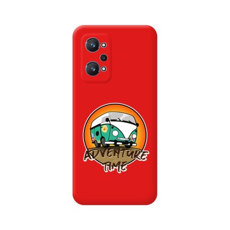 Funda Silicona Líquida Roja para Realme GT NEO 2 5G diseño Adventure Time Dibujos