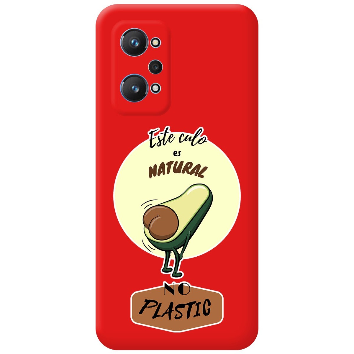 Funda Silicona Líquida Roja para Realme GT NEO 2 5G diseño Culo Natural Dibujos