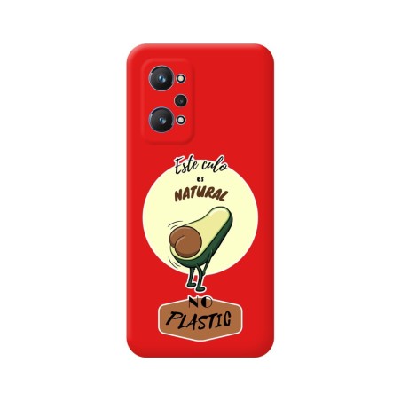 Funda Silicona Líquida Roja para Realme GT NEO 2 5G diseño Culo Natural Dibujos